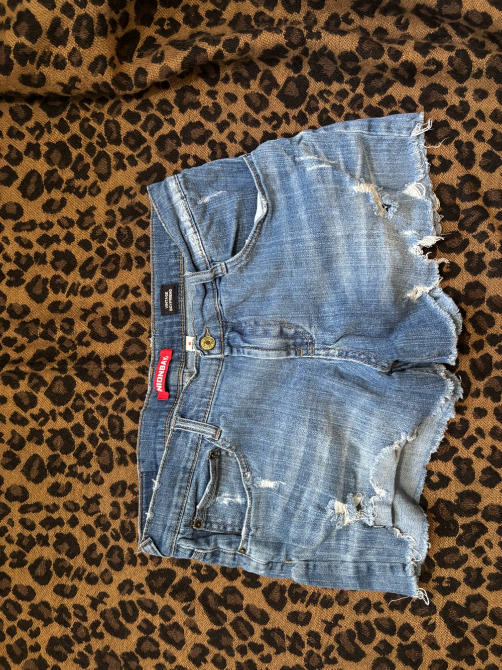 UNIONBAY Light Blue Distressed Denim Shorts